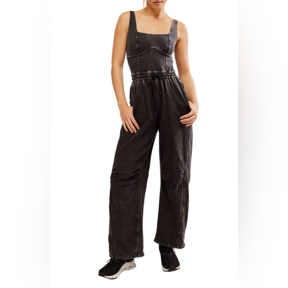 free people movement Pants - FP Movement Inbound Onesie Jumpsuit *SOLD OUT* in Black Size Small